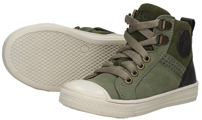 Keq Veterschoenen Hoog groen