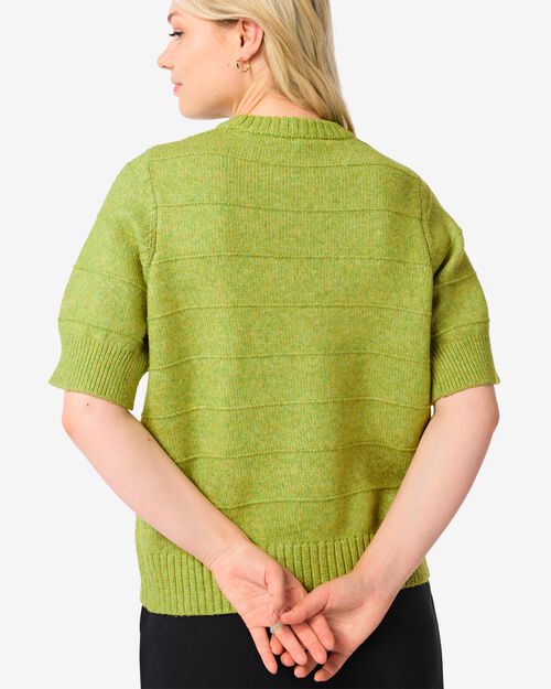haut en tricot femme  vert