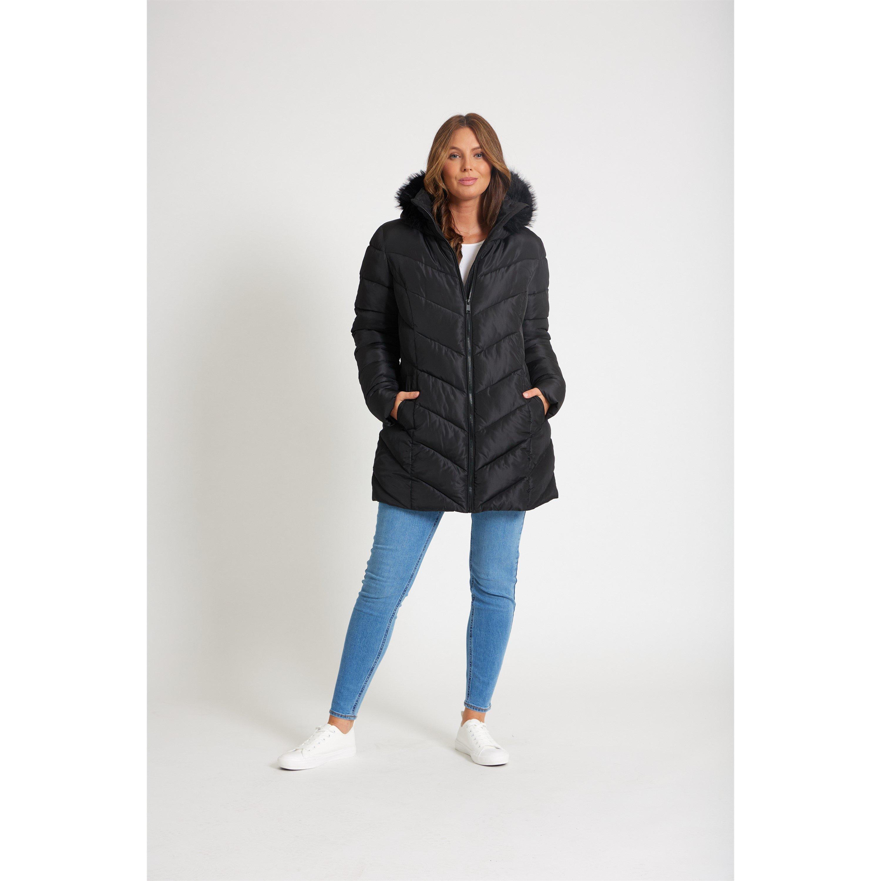 Be You Chevron Chevron Padded Coat