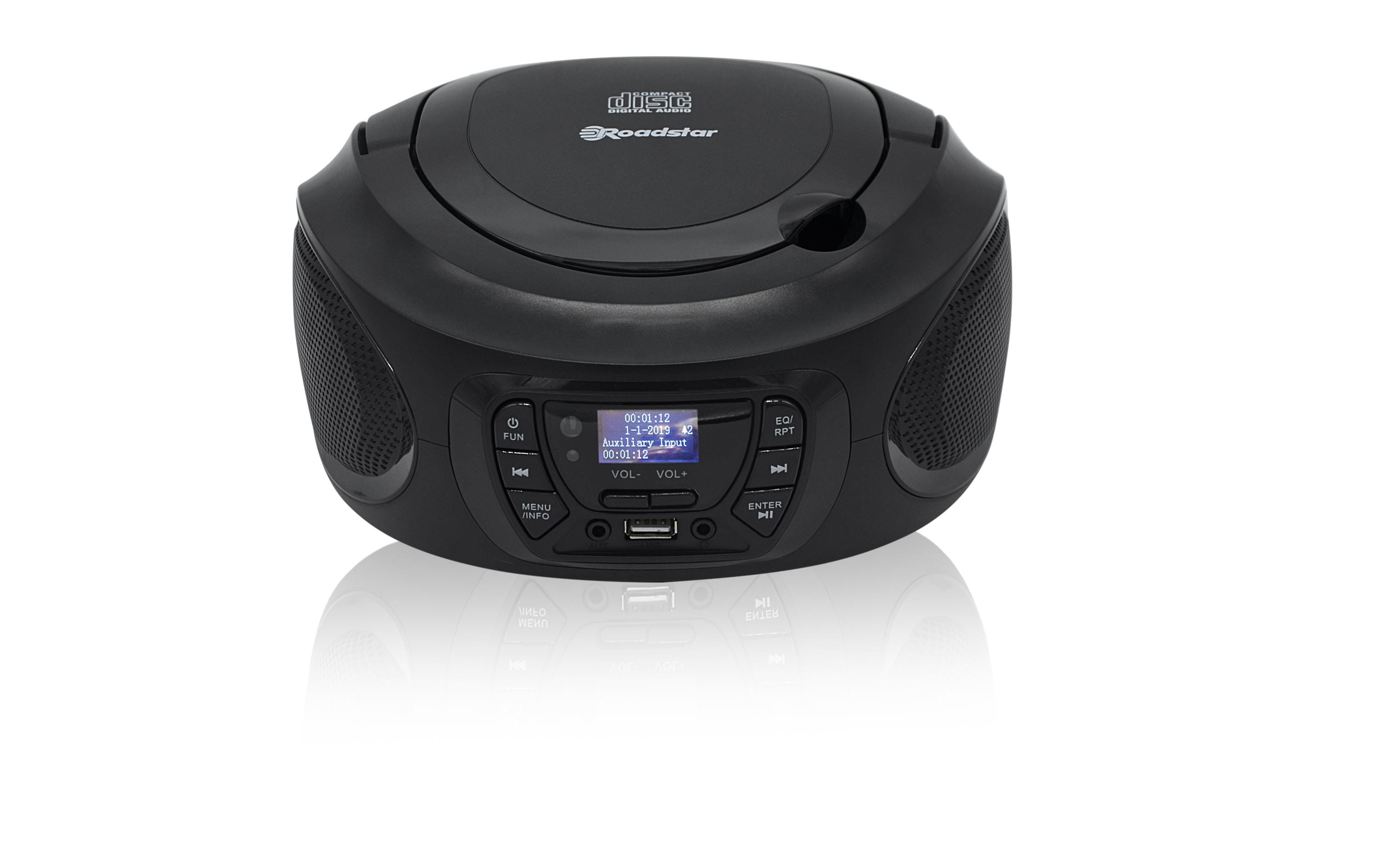 Radio/CD-Player CDR-375 SchwarzTragbares Digitalradio mit CD-Player