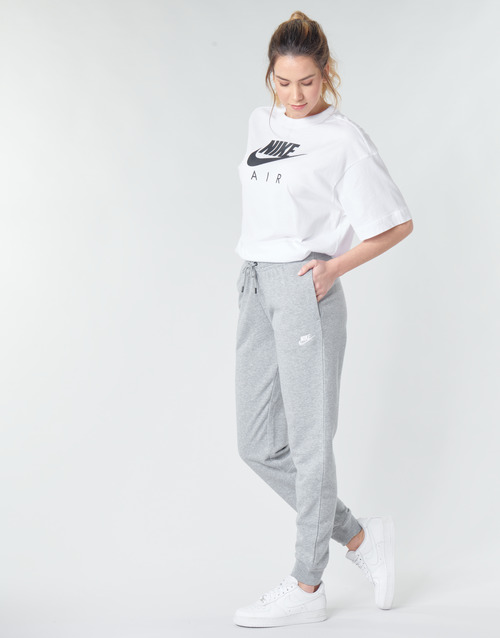 Nike - W NSW ESSNTL PANT REG FLC - Gris / Blanc
