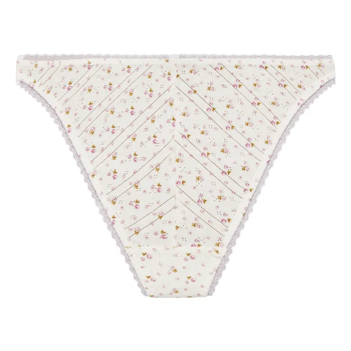 Cou Cou Intimates Culotte Haute Pointelle Coton Bio | Rose pâle