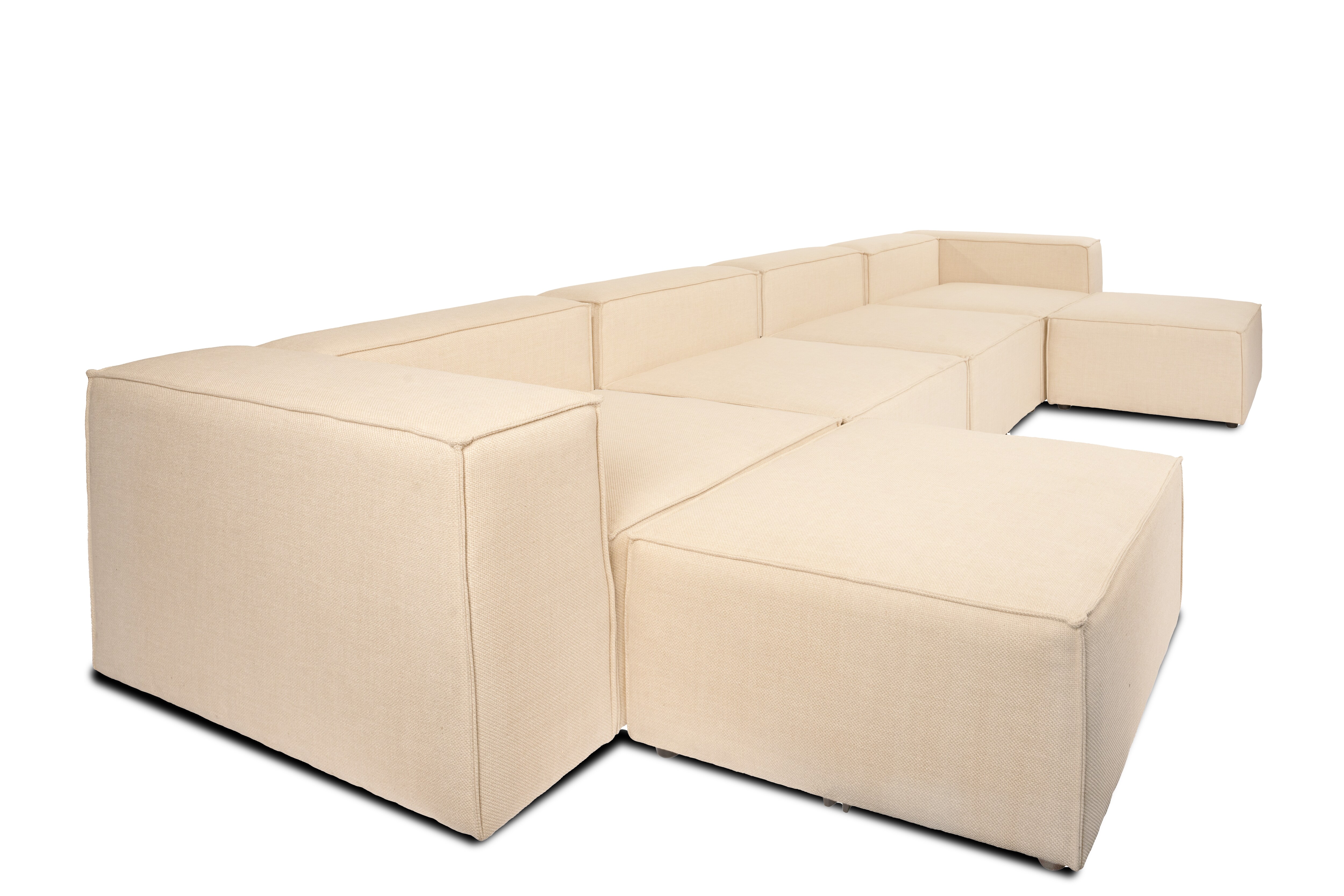HOME DELUXE Modulares Sofa VERONA XXL Beige - versch. Ausführungen