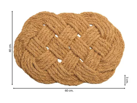 Paillasson en fibre de coco marron 60x40
