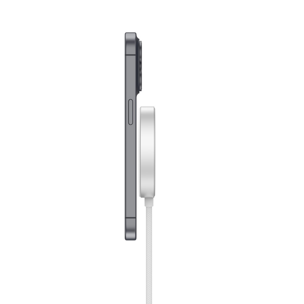 (1.5m) 15W Qi2 USB C auf MagSafe Ladegerät Magnetischer Wireless Charger - Weiss