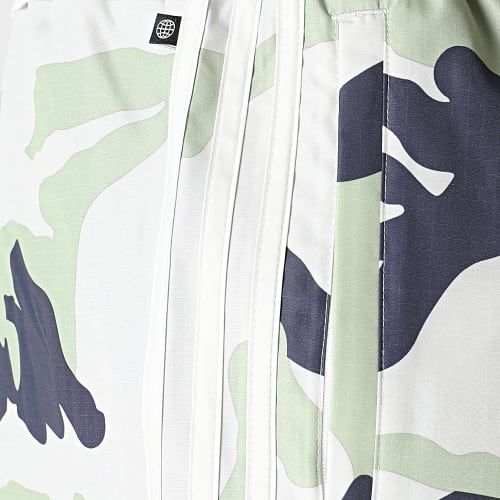 Short Jogging A Bandes Graphics HF4873 Beige Vert Clair Camouflage