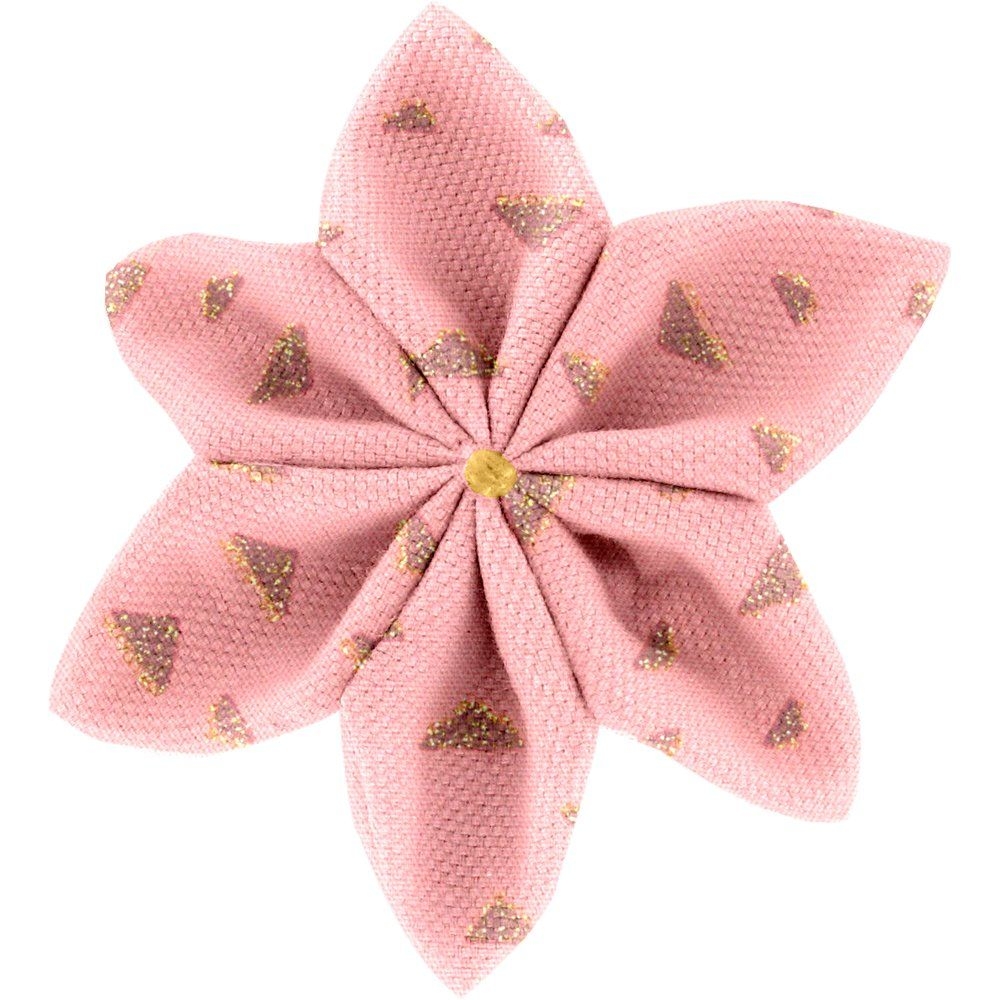 Barrette Fleur Étoile 4 Triangle Or Poudré