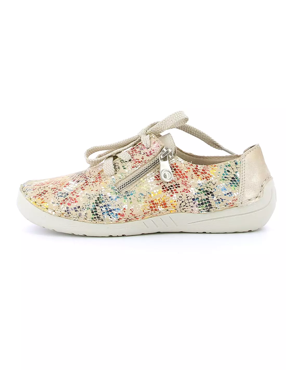 RIEKER 52511 - Baskets BEIGE-MULTI