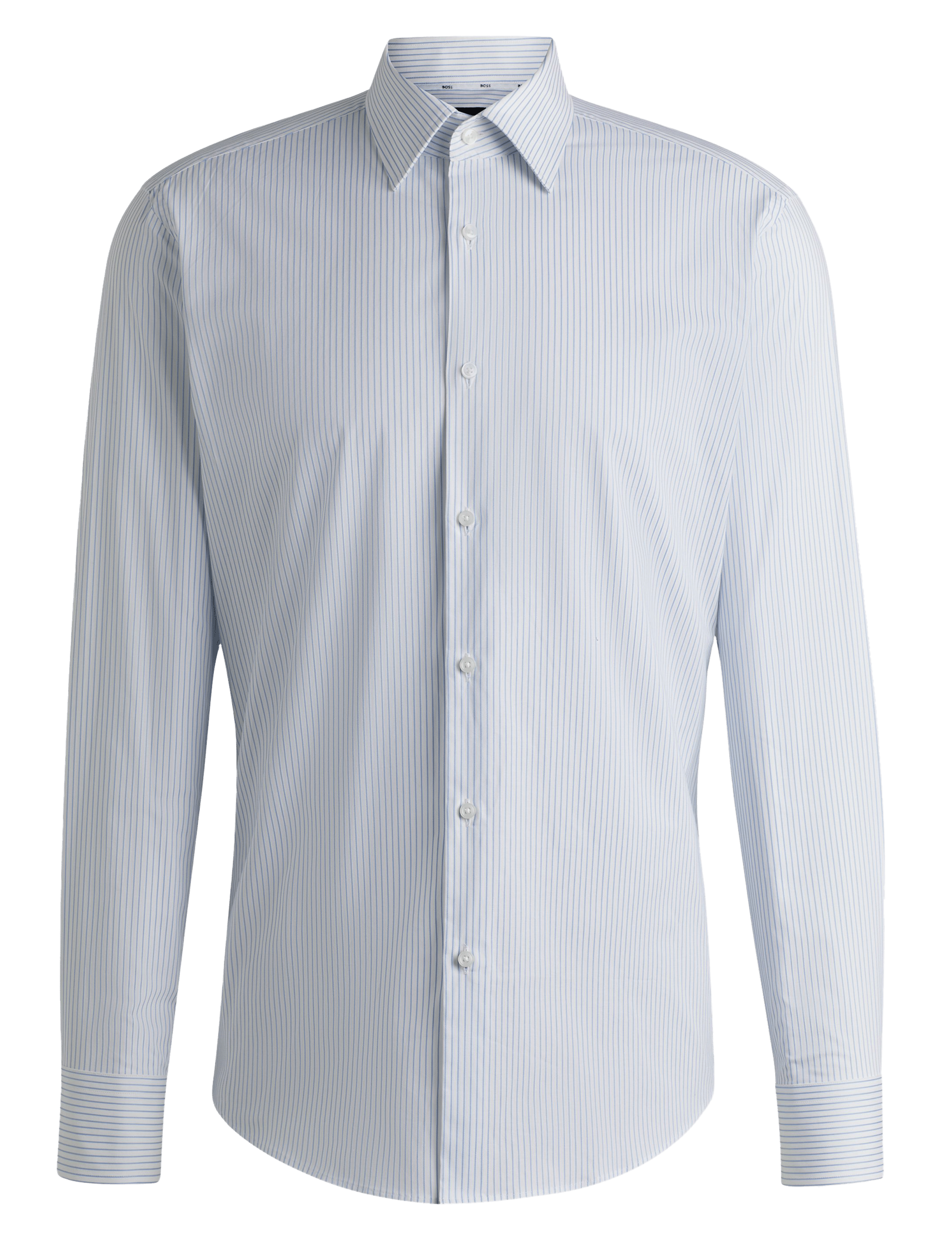 Chemise regular en coton mélangé | Bleu