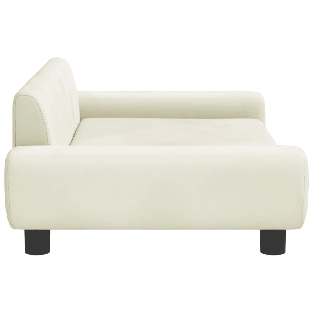 vidaXL Canapé pour enfants crème 100x54x33 cm velours