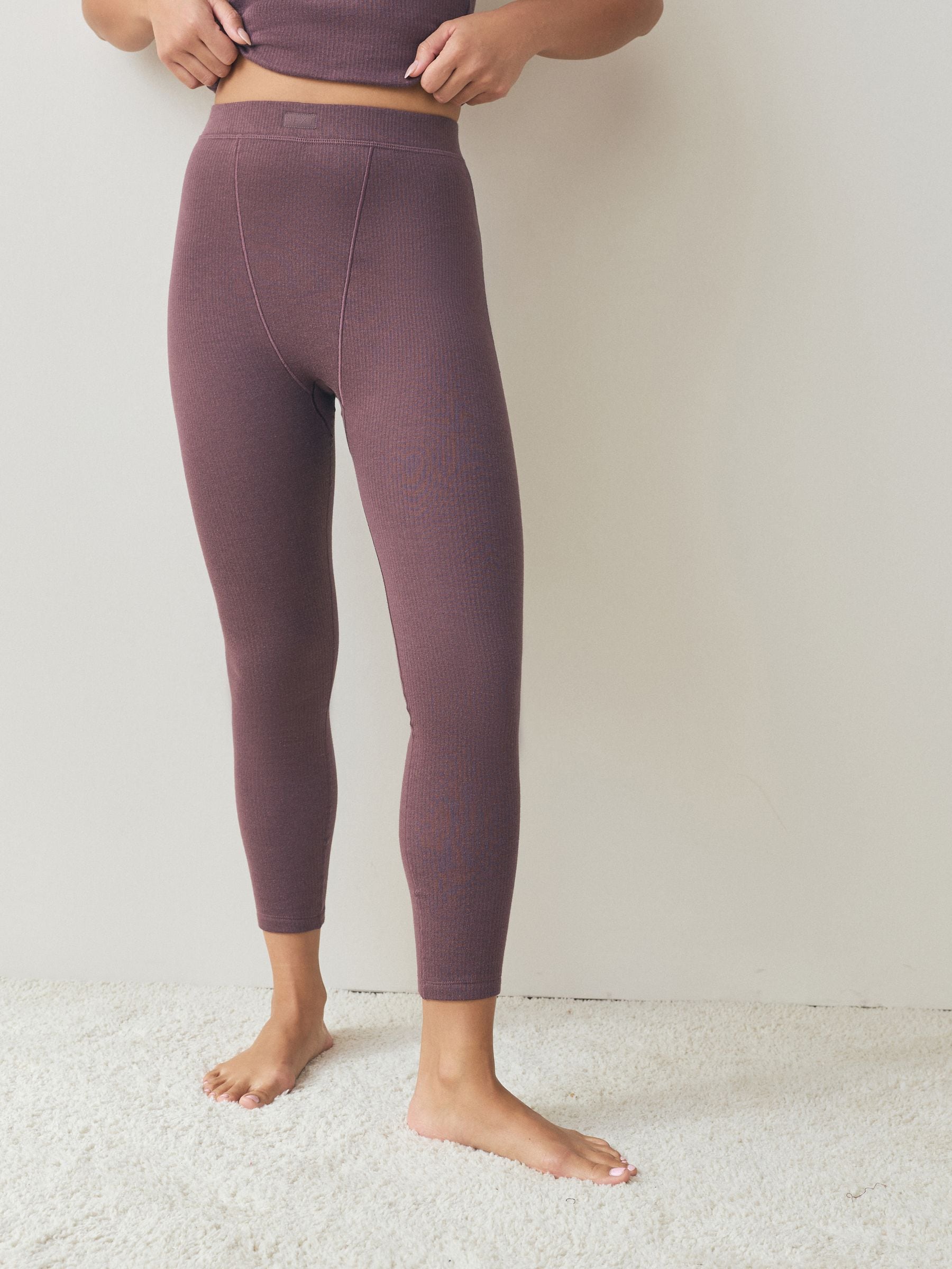 Paarsrood - Thermal Maximum Warmth Cosy Ribbed Legging