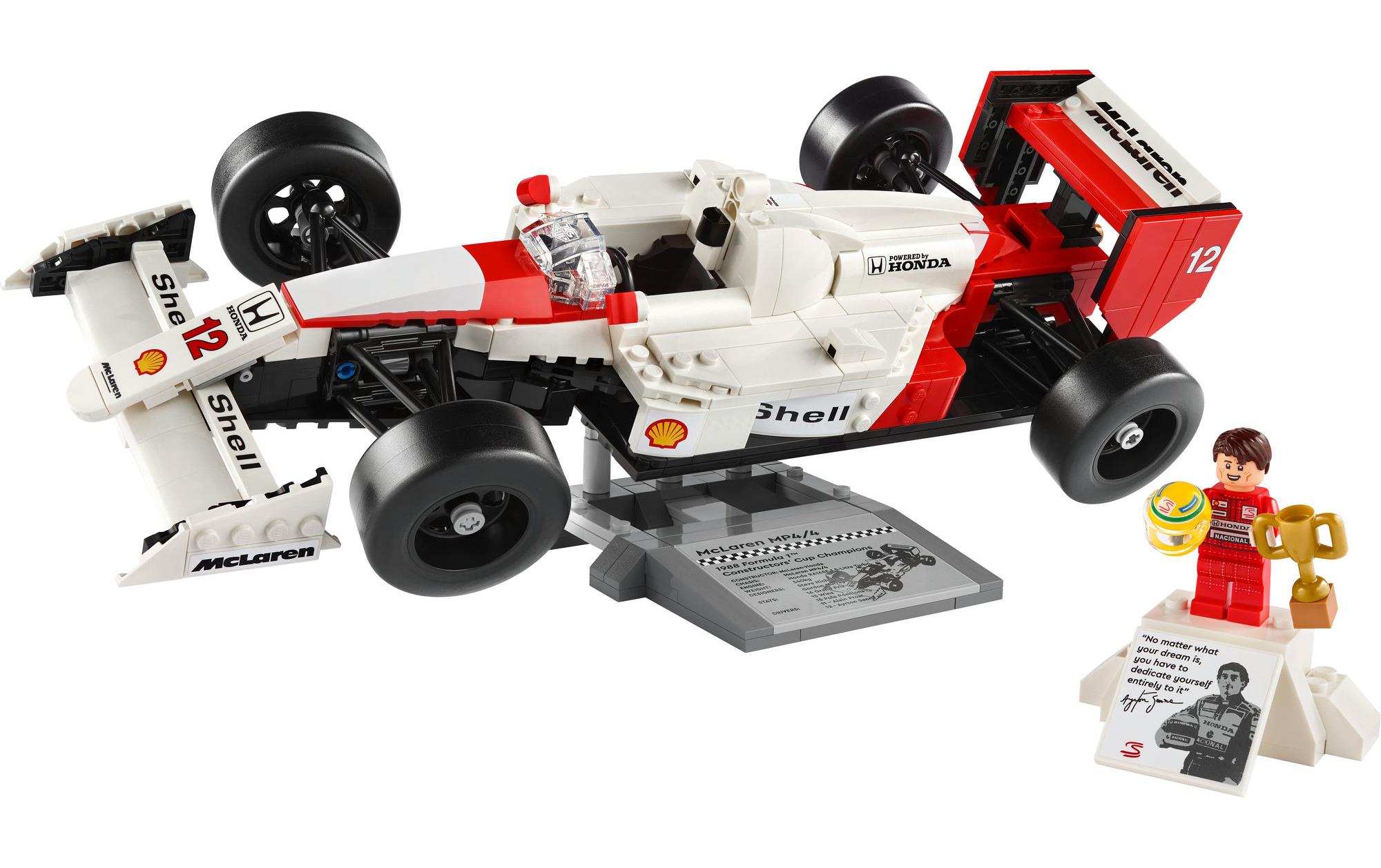 Icons McLaren MP4/4 & Ayrton Senna 10330Originalgetreue Nachbildung zum Bauen und Ausstellen