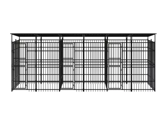 Chenil cage enclos pac noire 576 x 192 x 200 cm 02_0041732