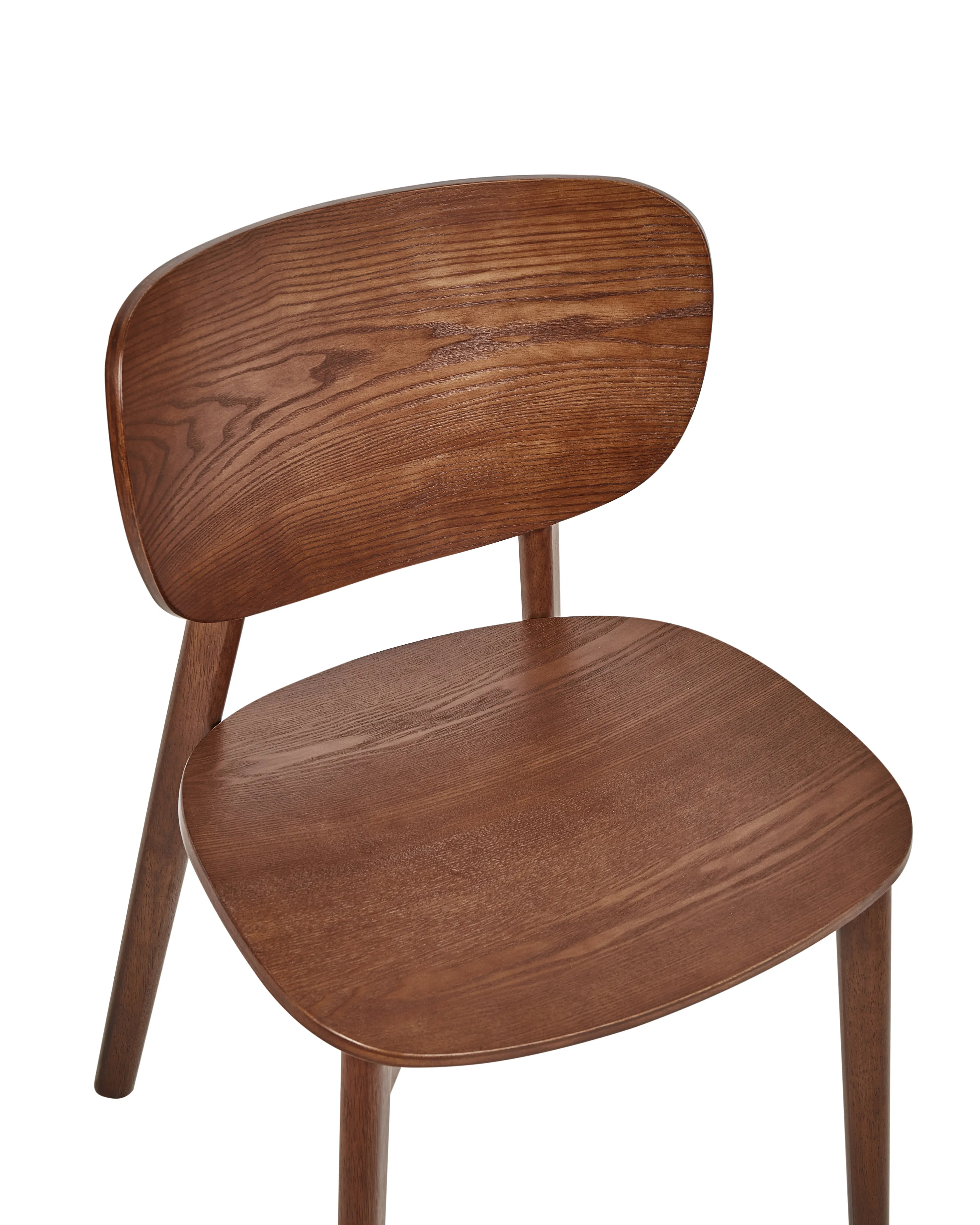 Set van 2 eetkamerstoelen OVERLY Hout Bruin