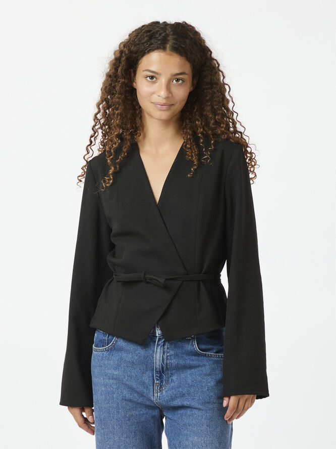 Neo Noir Simmi Wrap Blouse Black
