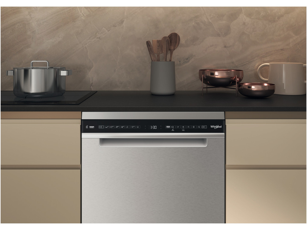 MAQUINA DE LAVAR LOIÇA WHIRLPOOL W7F HS51 X INOX B 15 CONJUNTOS