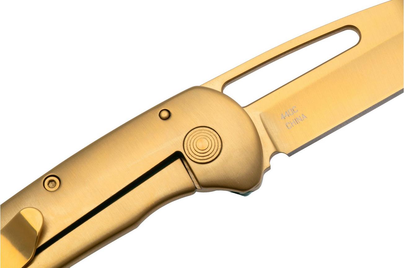SOG Escape FL 2.0 14-52-02-57, Gold TiNi 440C, Gold Stainless Steel Blue Aluminium, zakmes