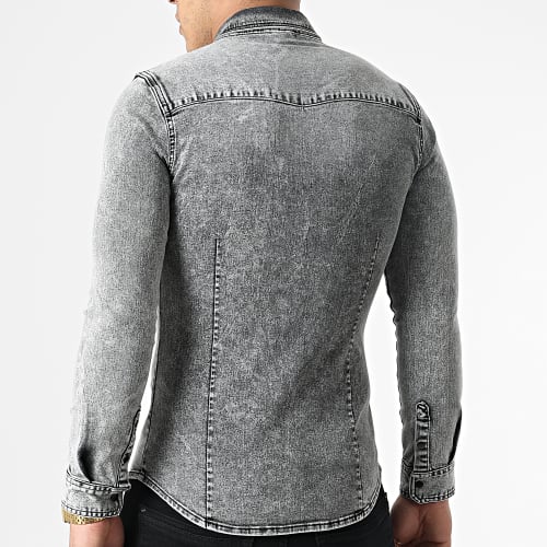 Chemise Jean Manches Longues 867 Gris Denim