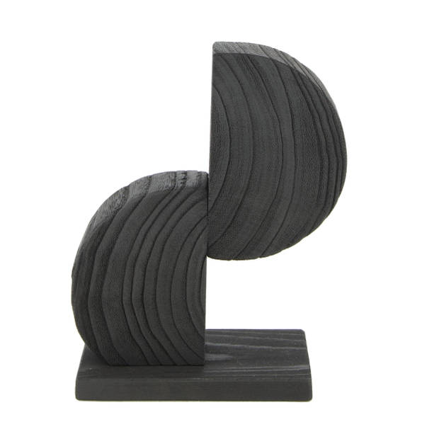 Woondecoratie Hotel Shangrila zwart 14x7,5x18cm