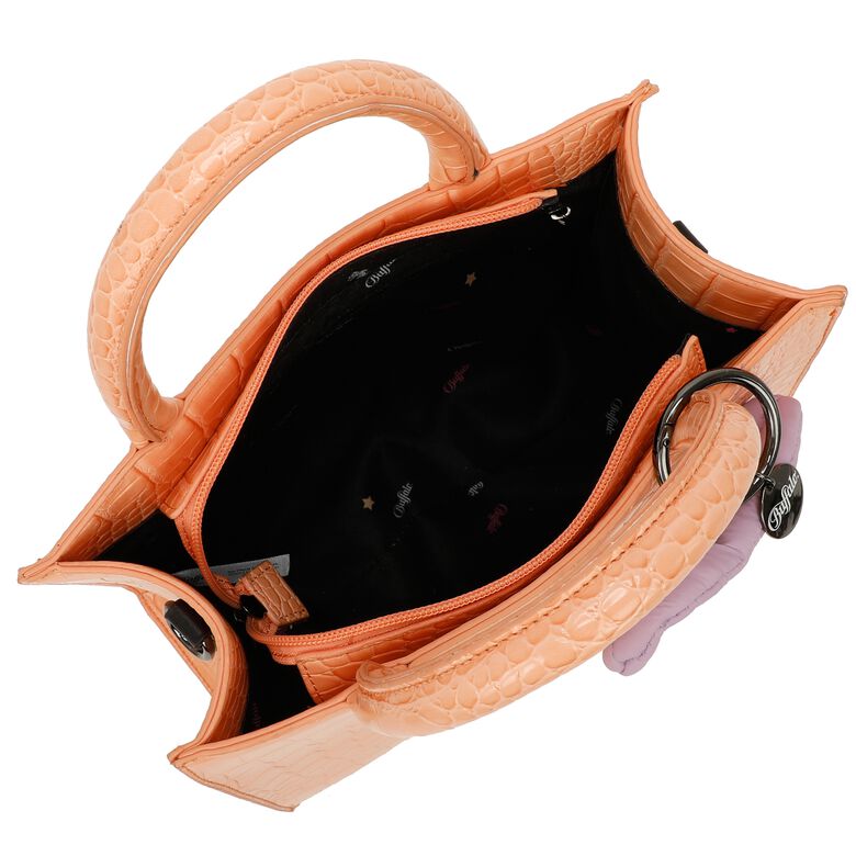 Big Boxy Collection Croco Orange Tan