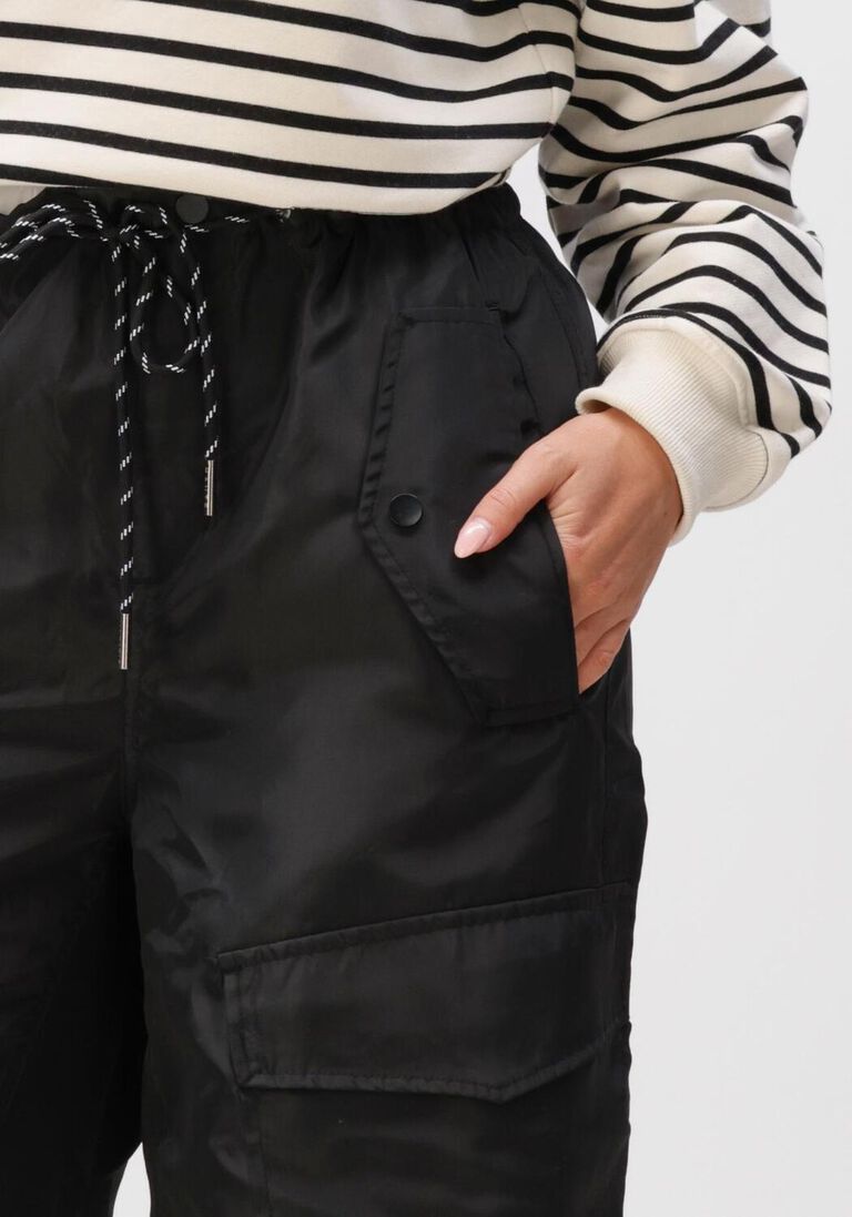 zwarte haute l'amitié cargobroeken cargo pull on tall trouser