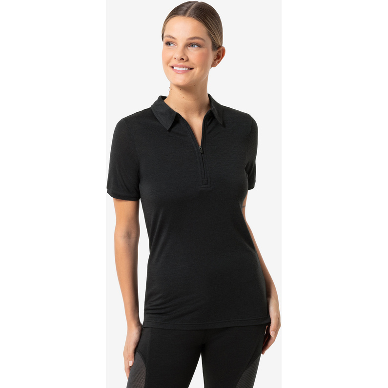 Super.Natural Damen Zip Polo T-Shirt