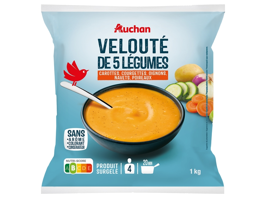 CREME 5 LEGUMES AUCHAN 1KG