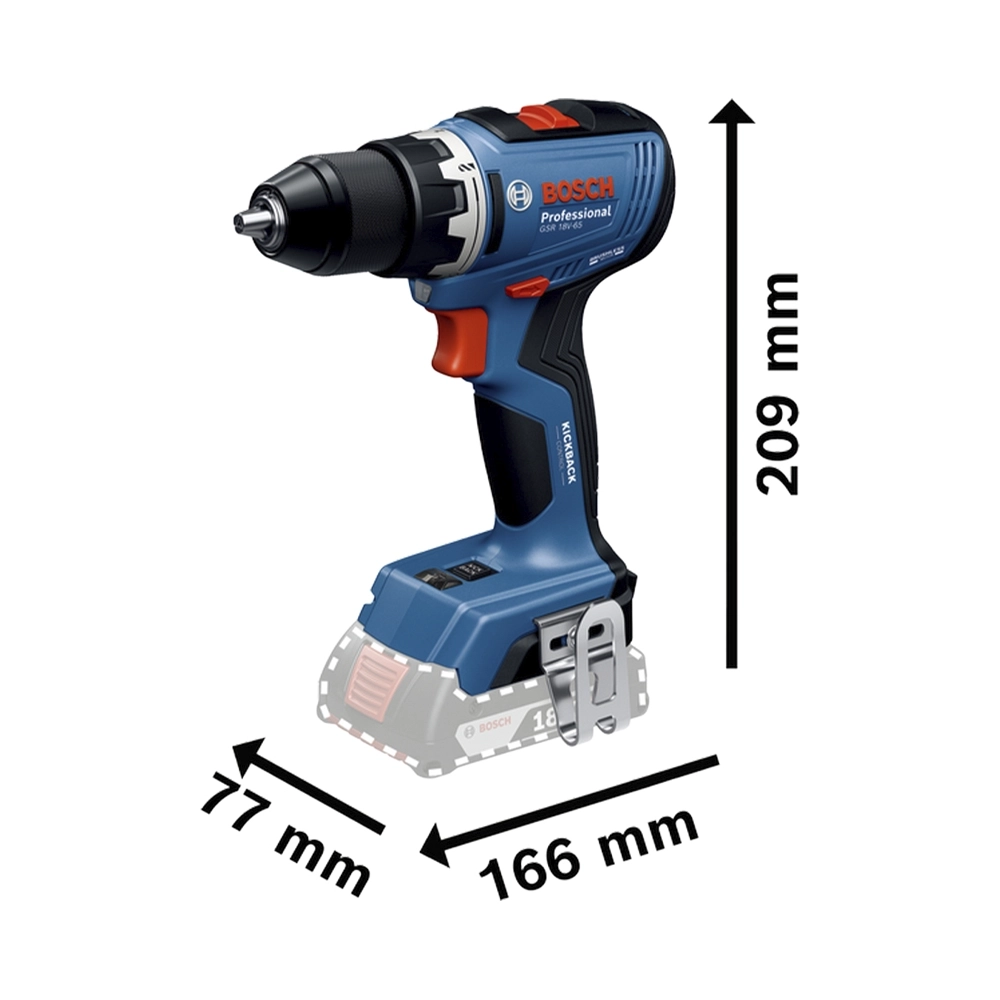 Bosch 2 Tool kit 18V GSR+GDR+2x GBA 5.0 Ah+GAL 18V-40 0.615.A50.090
