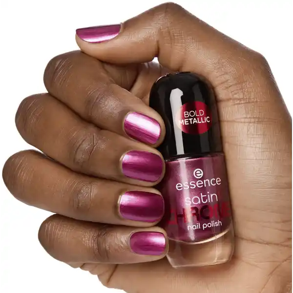 satin CHROME nail polish 03 Meta Maroon