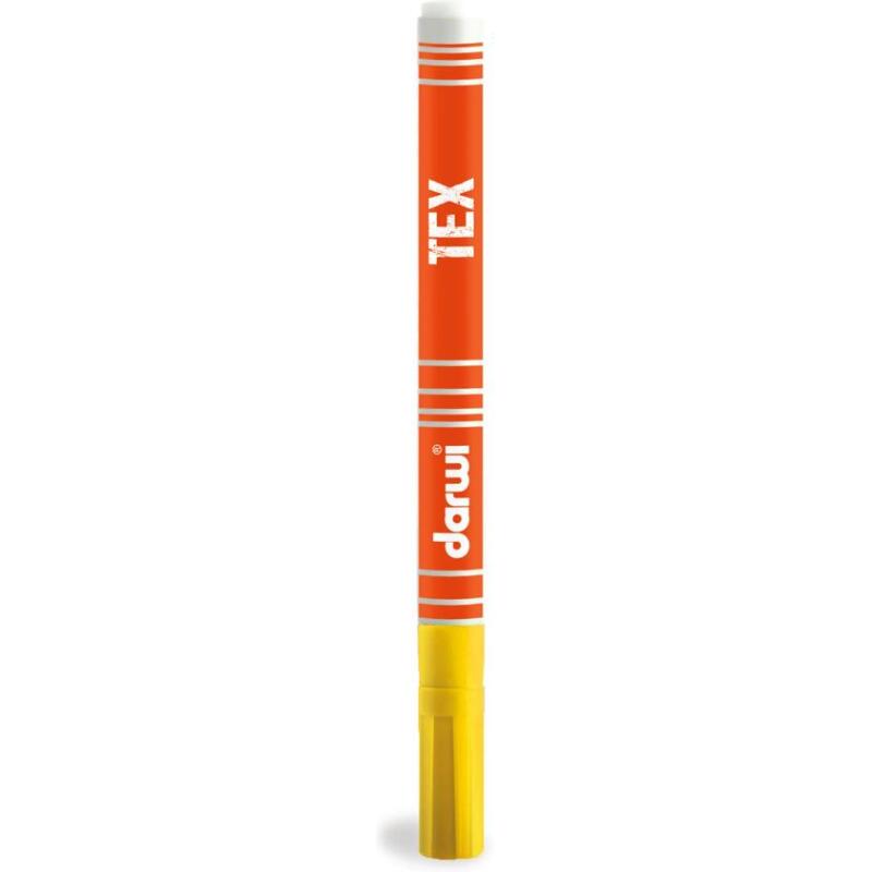 DARWI Marqueur Peinture Textile Pointe Conique Fine 1mm - Jaune or