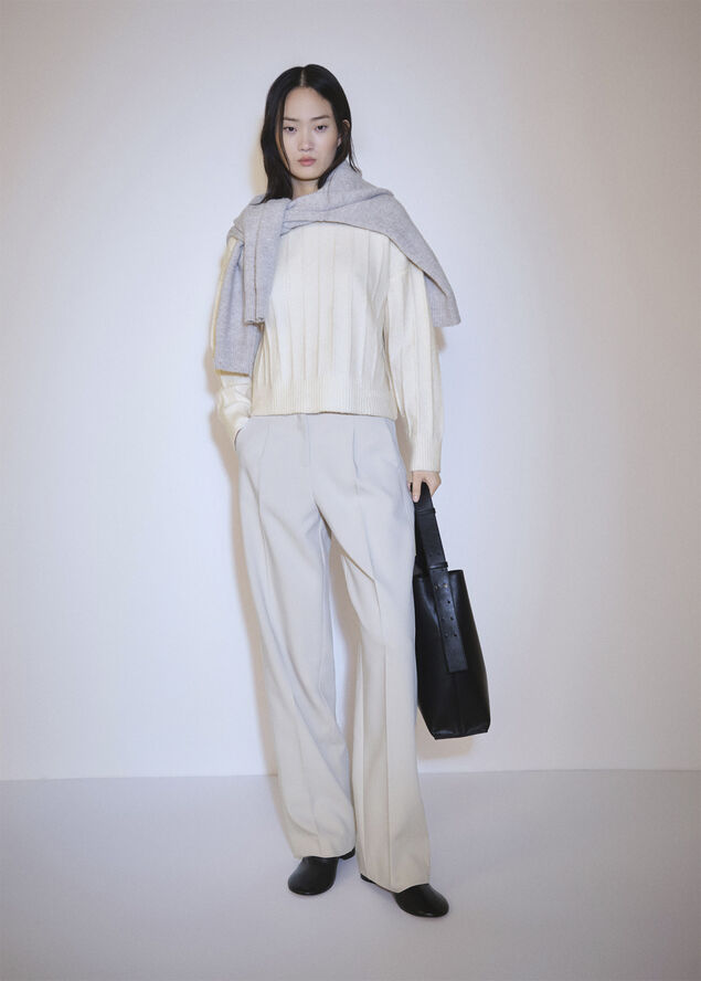 MANGO SWEATER. -- TALDON Light beige