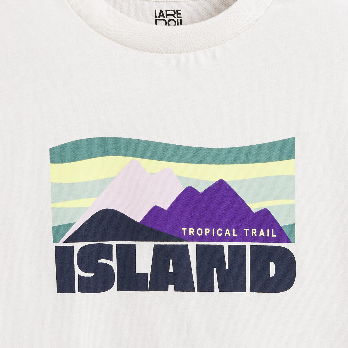 COLEÇÃO LA REDOUTE<br>Camiseta de gola redonda com estampa de montanha