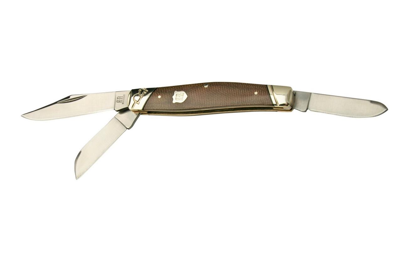 Rough Ryder Brown Burlap Stockman RR2334, zakmes