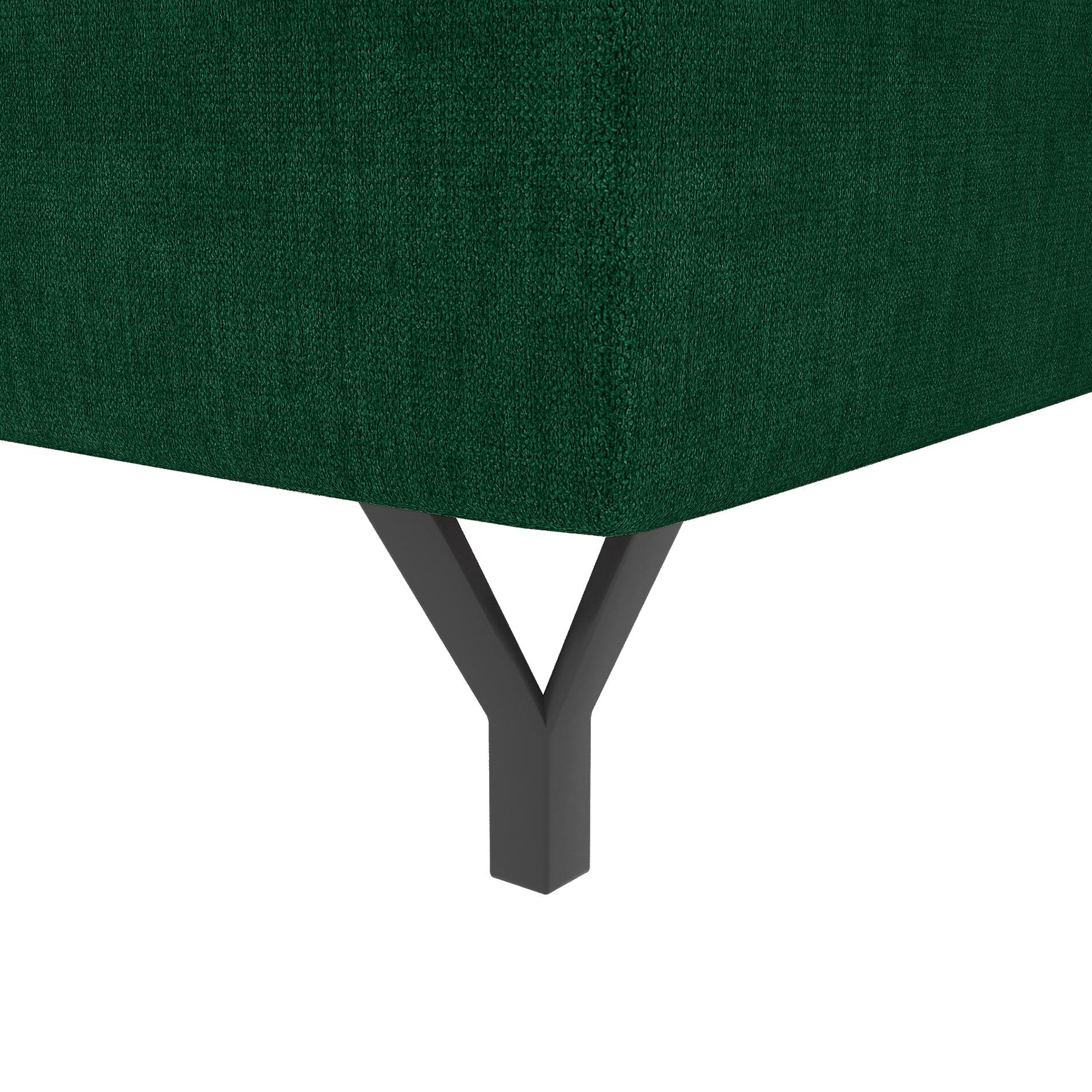 Boxspringbett - dunkelgün - inklusive Topper - 180x200 cm