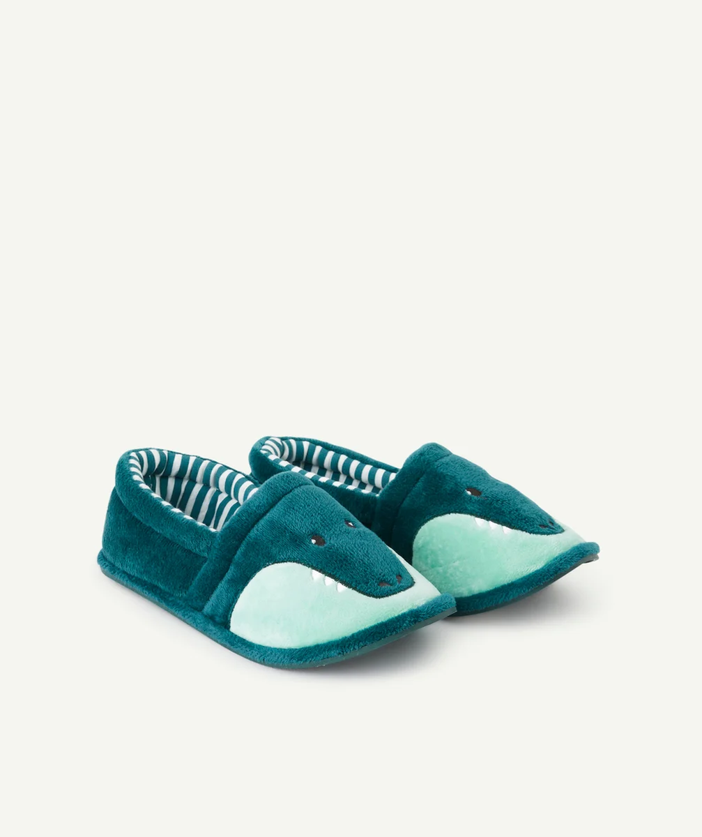CHAUSSONS CROCODILE VERT