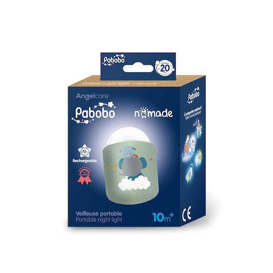 Veilleuse Nomade Rechargeable   Vert Sauge        de               Pabobo