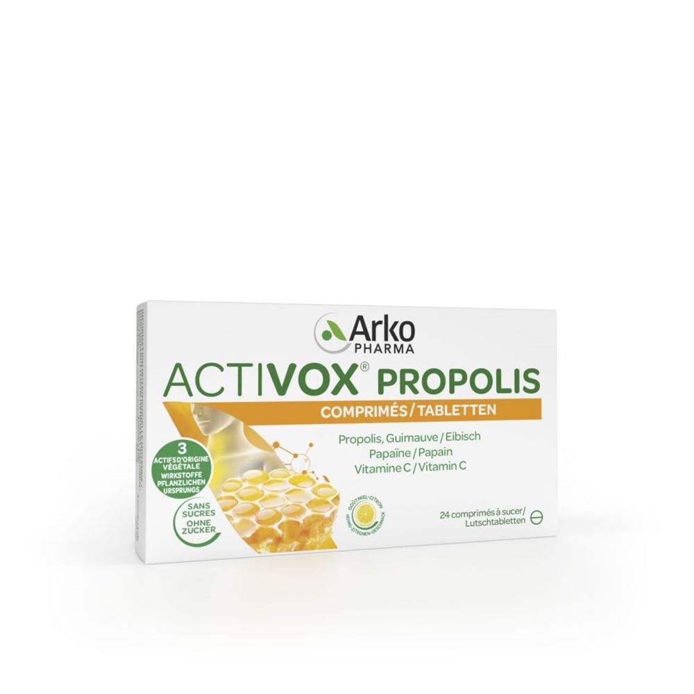 ACTIVOX Propolis Honig-Zitronen<br>24 Stück, Lutschtablette