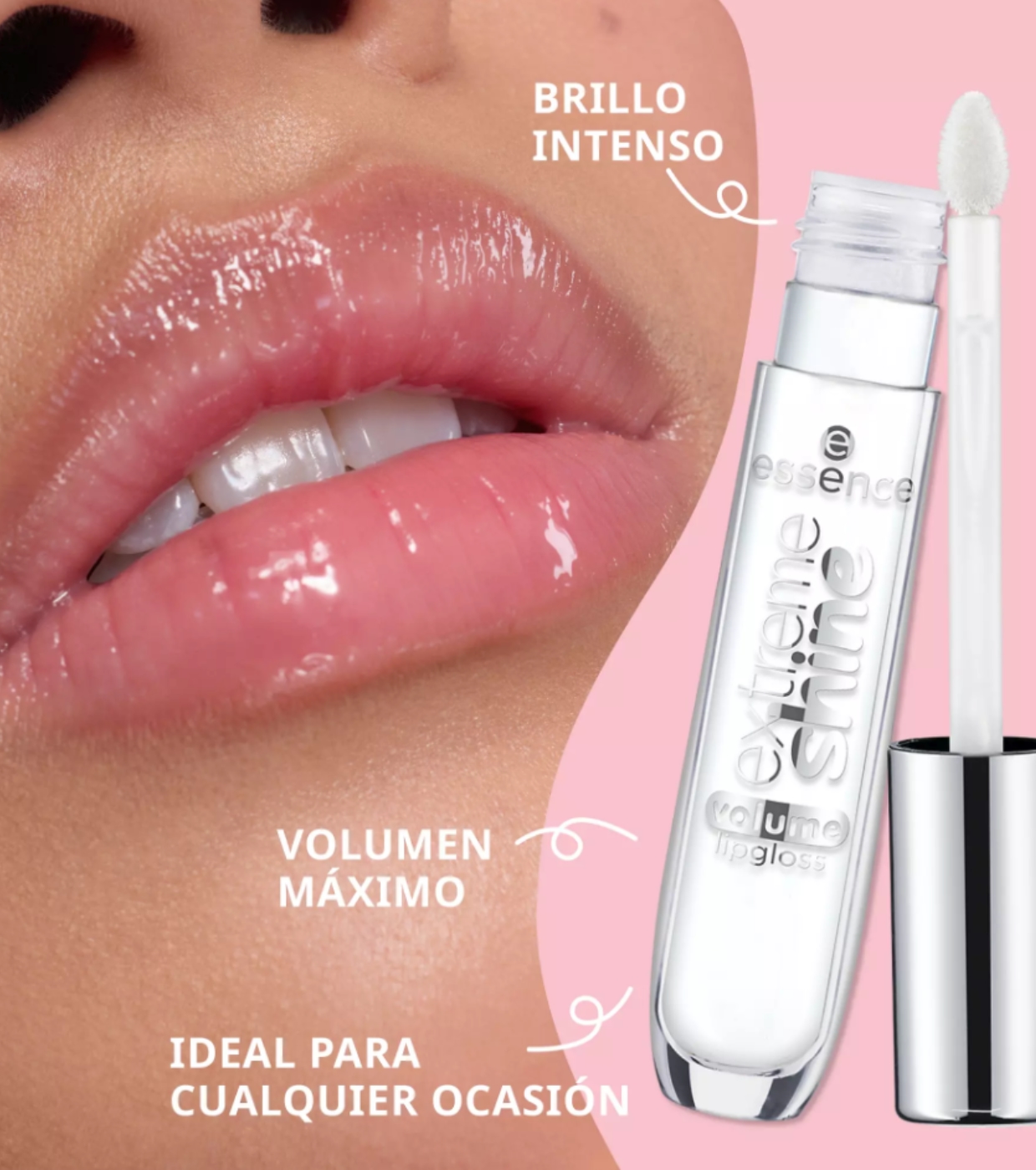 essence - Gloss Labial Volumizador Extreme Shine - 21: Pretty in Pink
