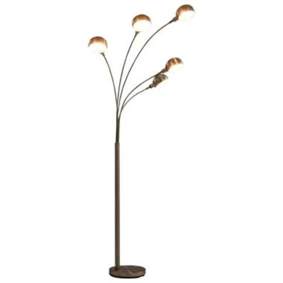 vidaXL - Staande Lamp - Zilver - Neopreen