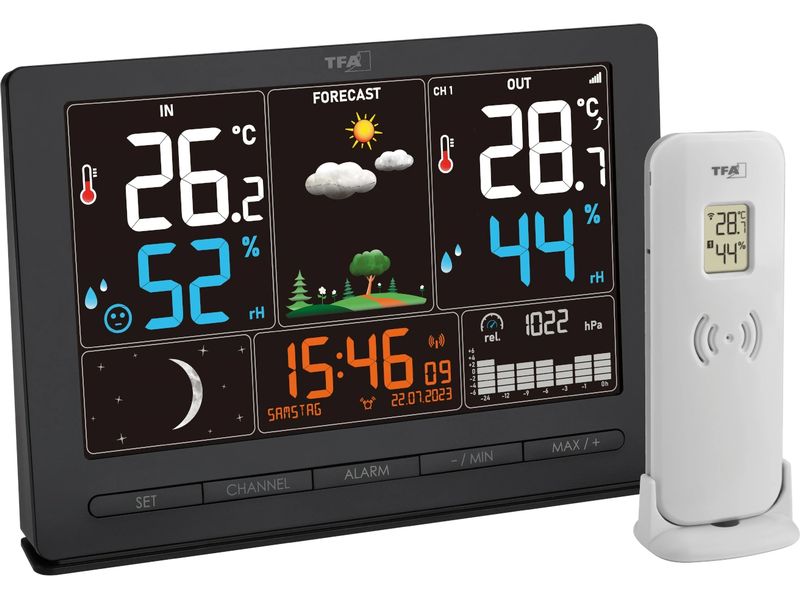 TFA Dostmann Wetterstation Season 2 Schwarz Funk-Wetterstation