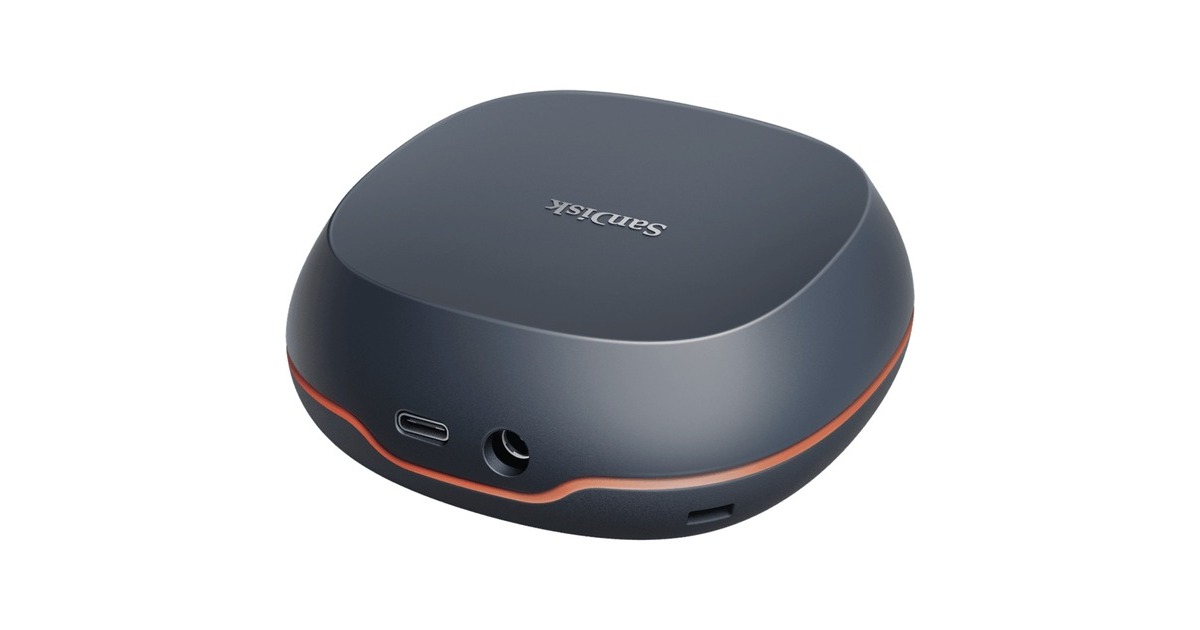 SanDiskDesk Drive - 4TB externe SSD  (Zwart/oranje)