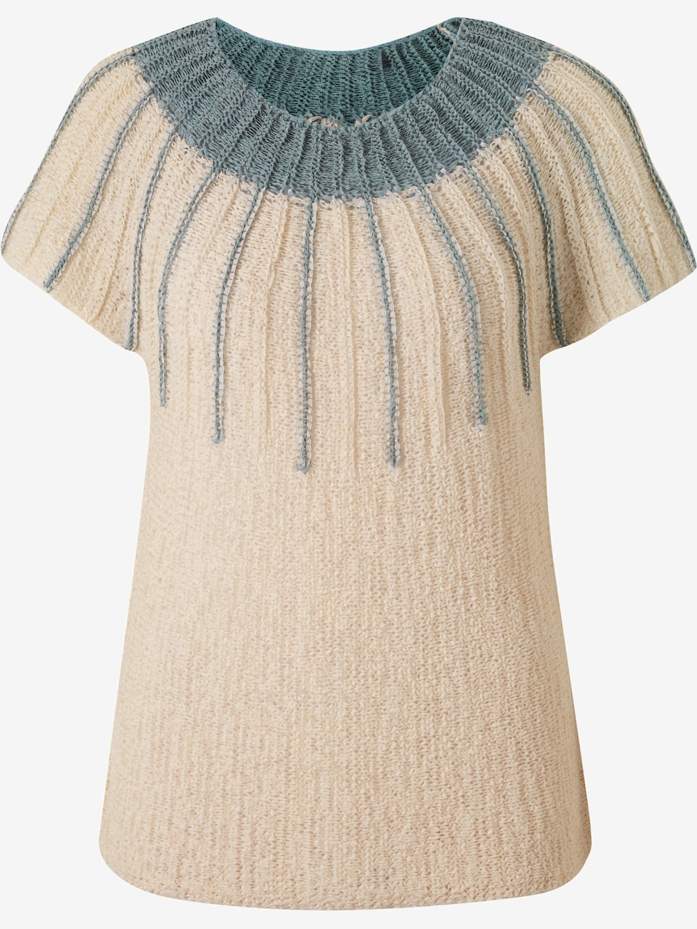 Pull superbe mélange tricoté avec fil fantaisie