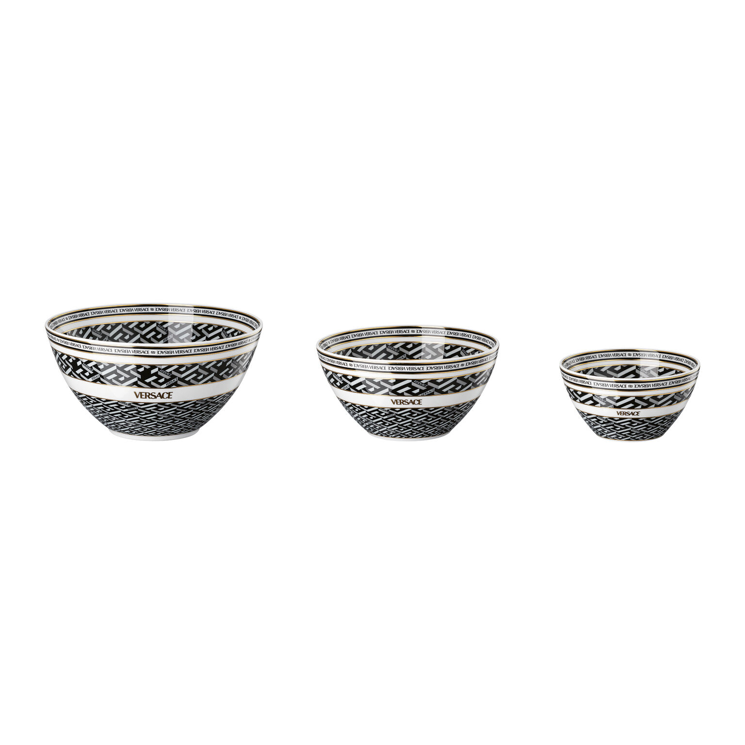 La Greca Signature Black Bowl-Set 4-tlg.
