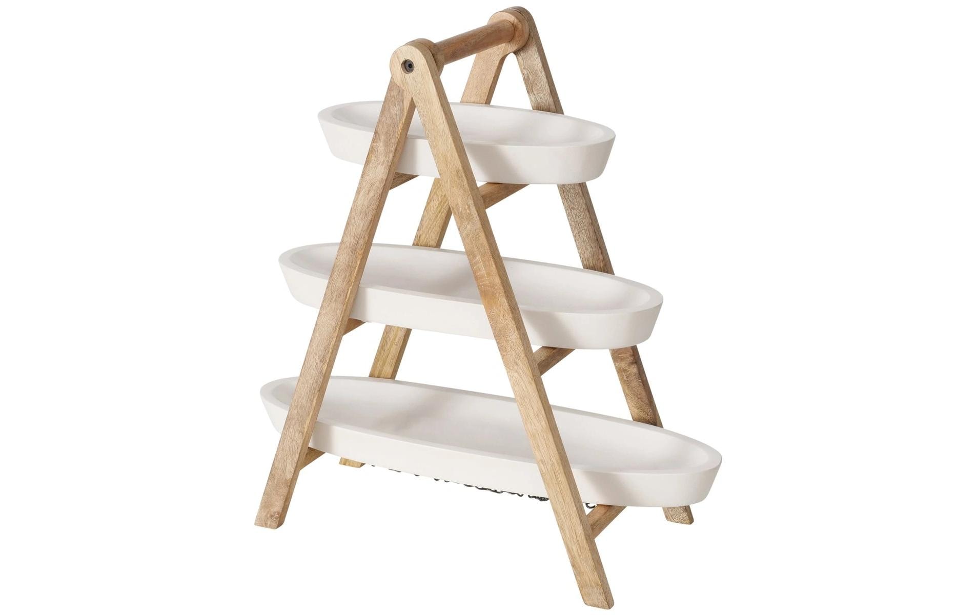 Etagere Manum, BraunEtagere aus Mangoholz