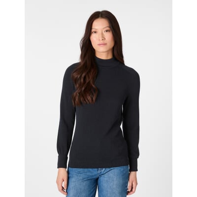 Damen-Strickpullover Baumwolle, Navy