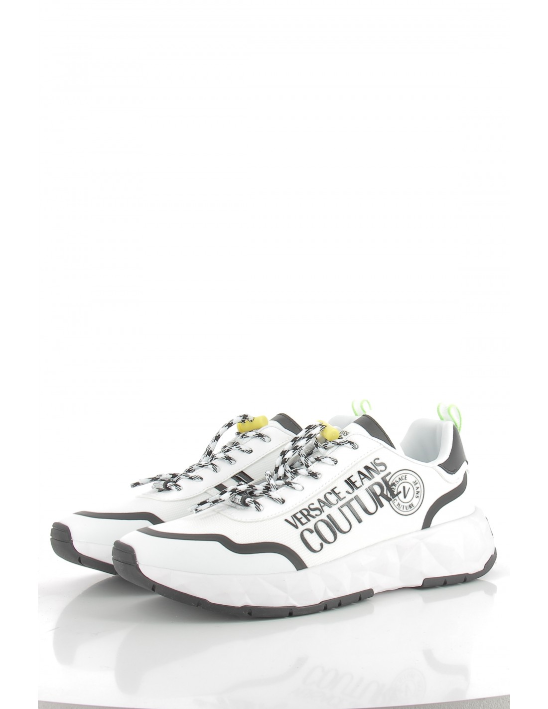 versace Baskets de ville homme atom blanc/noir