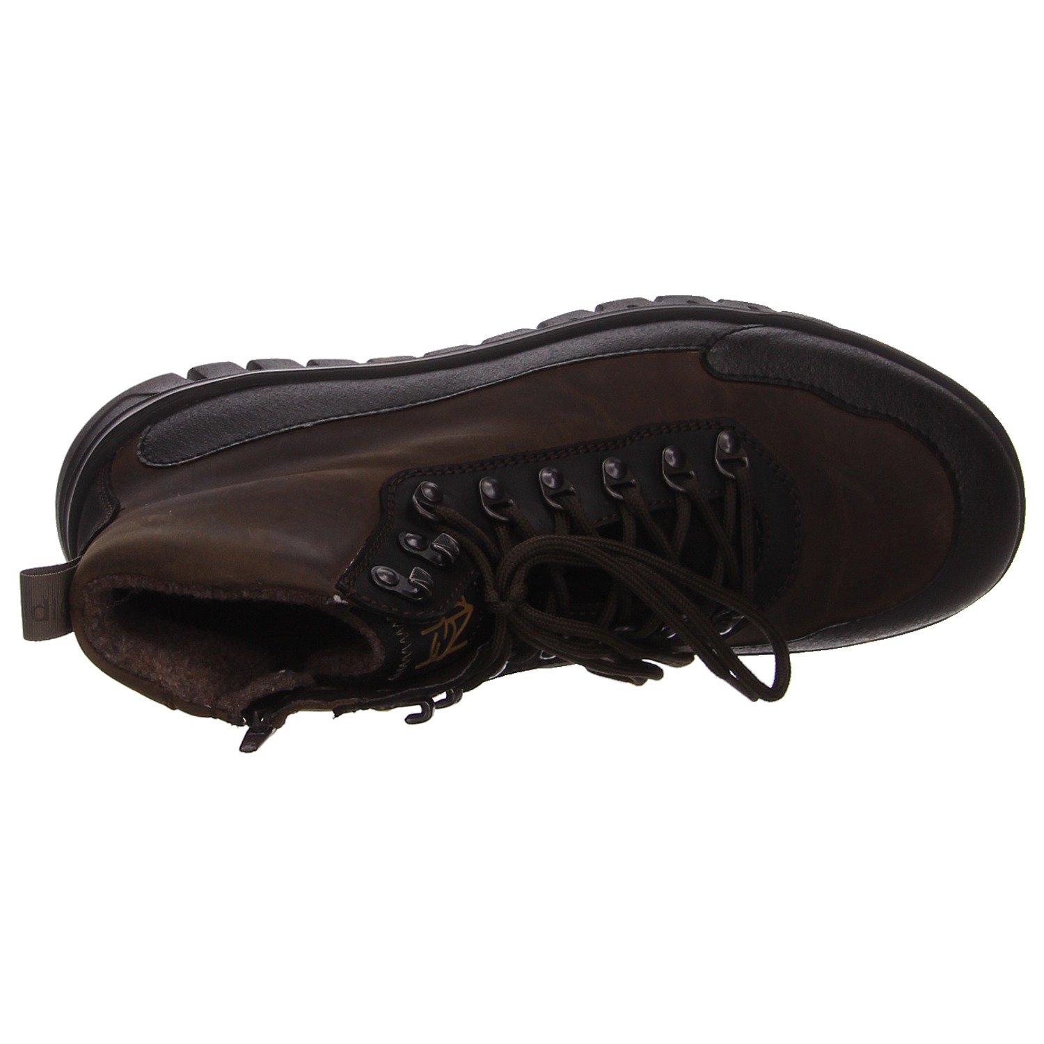 Waldläufer Schnürschuh schwarz schwarz