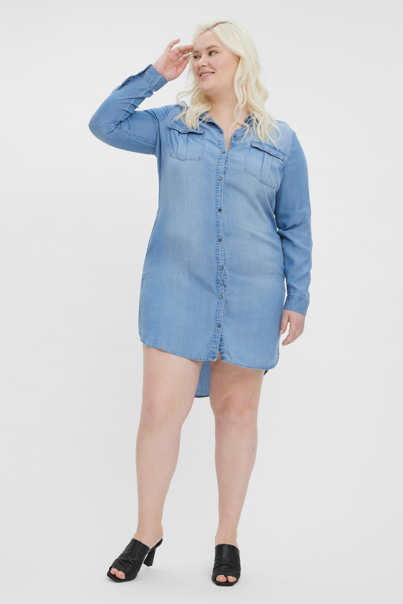 Vestido Curve Cowboy - Azul