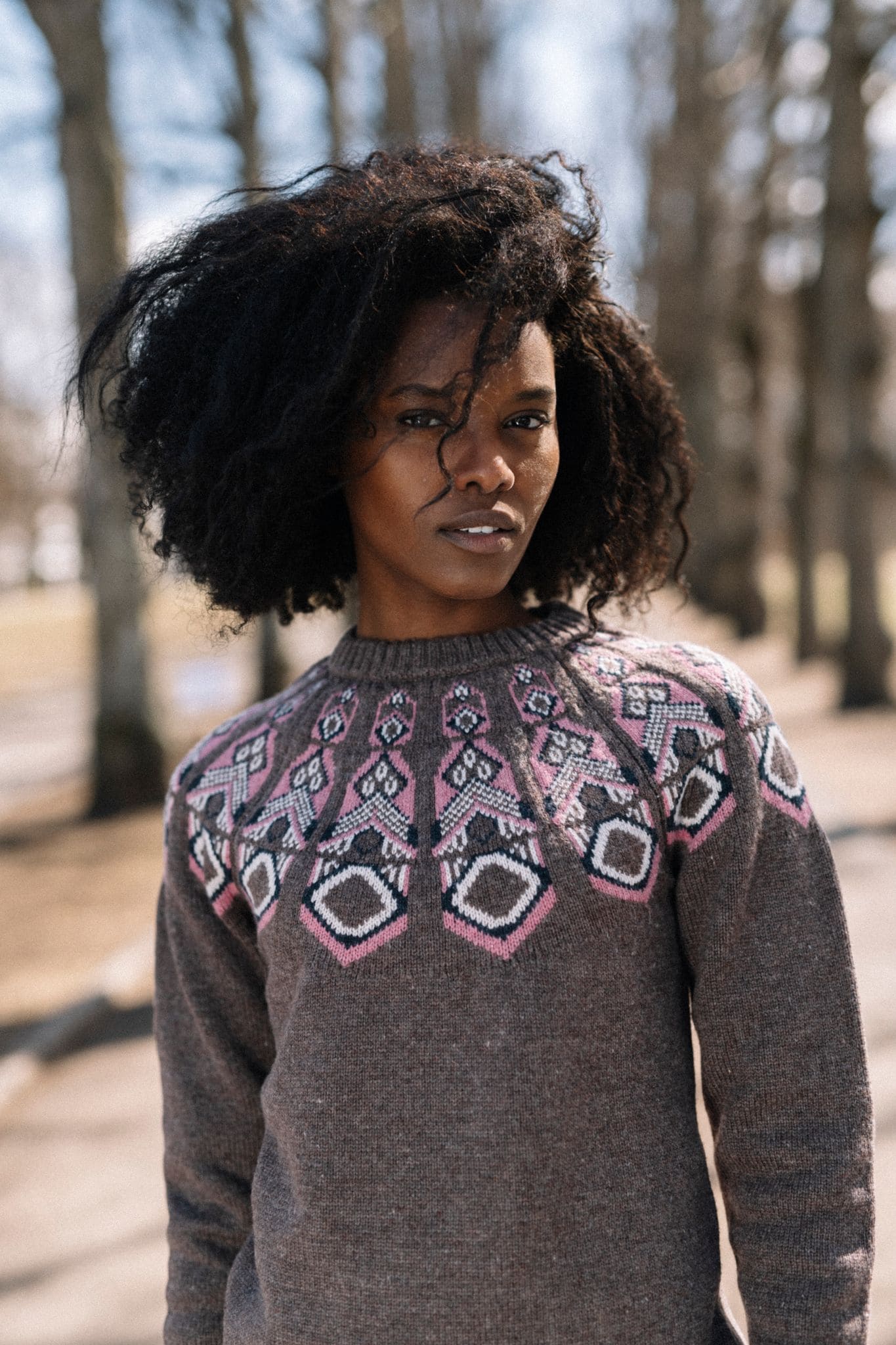Tufte Robin Pattern Sweater, Dame<br>Superpopulær ullgenser!