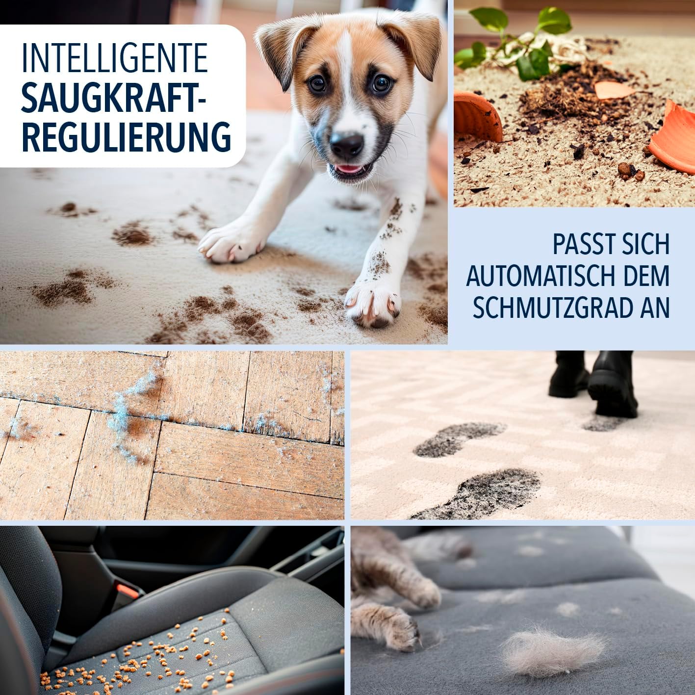 CLEANmaxx AeroTec 500 Staubsauger mit Absaugstation | Handstaubsauger smart & kabellos | automatische Staubentleerung 3,5 l Beutel | 34 kPa | 60 Min Laufzeit | Milbenaufsatz & HEPA-Filter